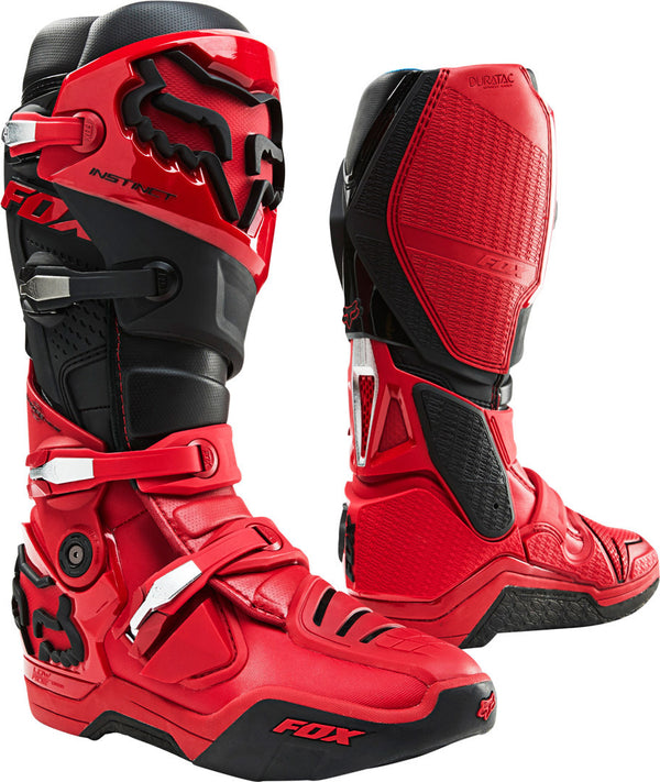 Fox 骑行靴 Instinct Motocross Boots Red/Black