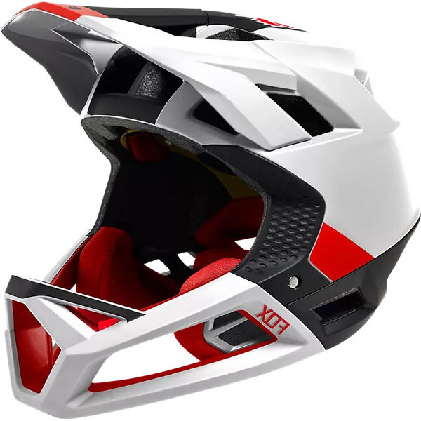 FOX 头盔 PROFRAME BLOCKED HELMET 黑白红