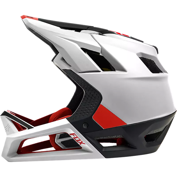 FOX 头盔 PROFRAME BLOCKED HELMET 黑白红
