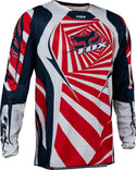 Fox 骑行衣 180 Goat Motocross Jersey Dark Blue/Red
