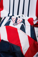 Fox 骑行衣 180 Goat Motocross Jersey Dark Blue/Red