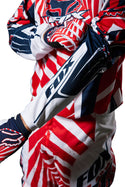 Fox 骑行衣 180 Goat Motocross Jersey Dark Blue/Red