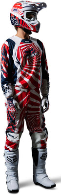 Fox 骑行衣 180 Goat Motocross Jersey Dark Blue/Red