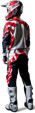 Fox 骑行衣 180 Goat Motocross Jersey Dark Blue/Red