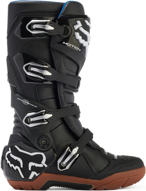 Fox 骑行靴 Motion X Waterproof Motocross Boots Black/Brown