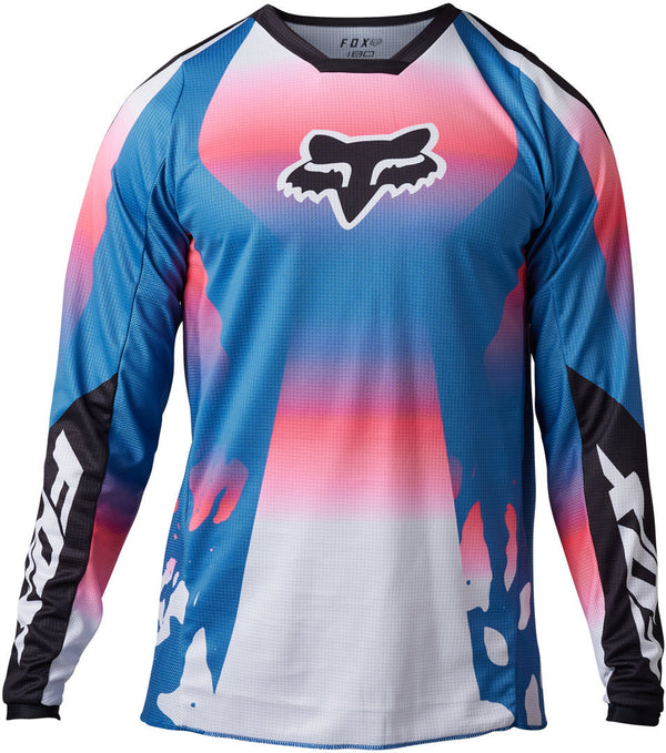 Fox 骑行衣 180 Morphic Motocross Jersey Blue