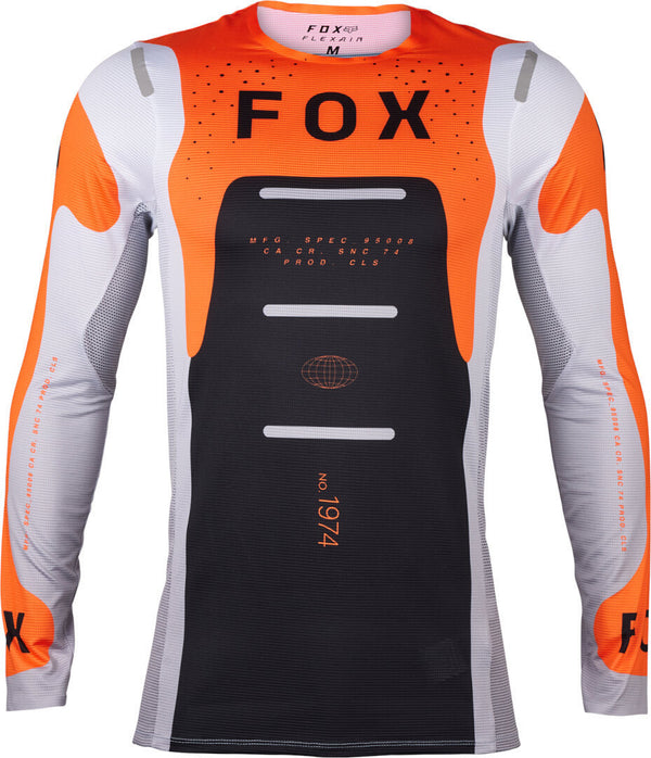 Fox 骑行衣 Flexair Magnetic Motocross Jersey Orange/Black/White