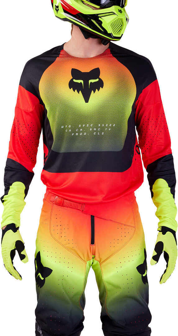 Fox 骑行衣 360 Revise Motocross Jersey Red/Yellow/Black