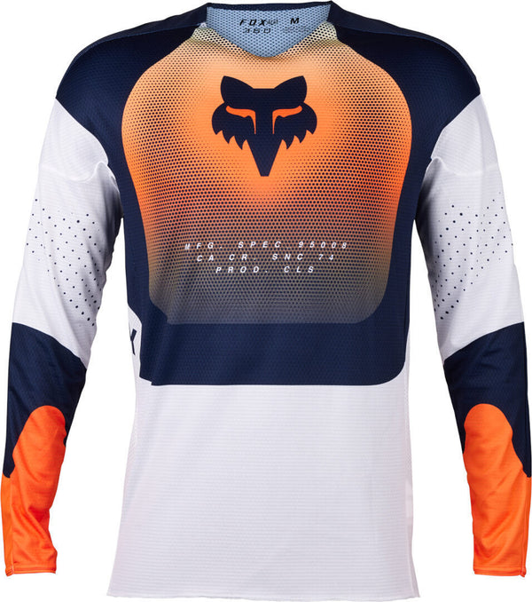 Fox 骑行衣 360 Revise Motocross Jersey Dark Blue/Orange
