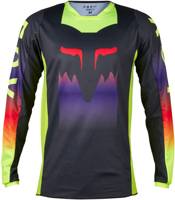 Fox 骑行衣 180 Flora Motocross Jersey Dark Grey