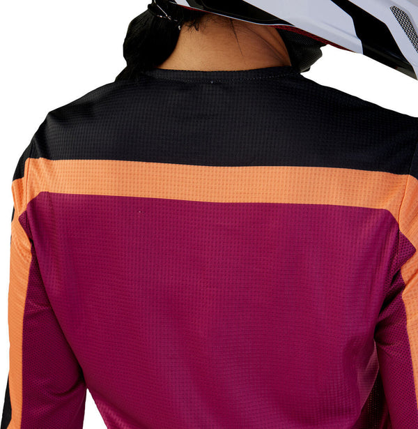 Fox 骑行衣 180 Ballast Ladies Motocross Jersey Black/Orange/Red