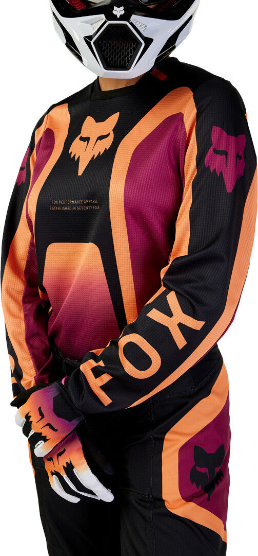 Fox 骑行衣 180 Ballast Ladies Motocross Jersey Black/Orange/Red
