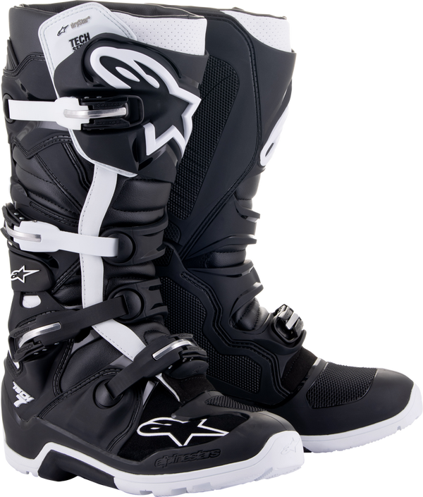 Alpinestars 骑行靴 Tech 7 Enduro Drystar Motocross Boots Black/White