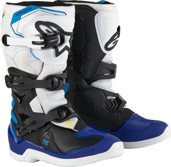 Alpinestars 青少年款 骑行靴 Tech 3S Boots Youth White/Black/Enamel Blue