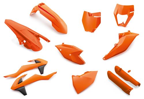 KTM Plastic Parts Kit (Orange/White) MX/Enduro 2017-2019