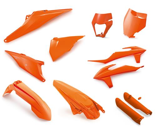 KTM Plastic Parts Kit (Orange/White) MX/Enduro 2019-2022