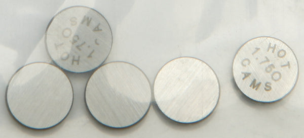 HOT CAMS 发动机 VALVE SHIMS 7.48X1.75MM 5/PK