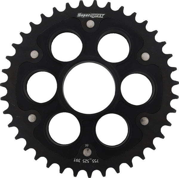 SUPERSPROX 链轮 REAR STEALTH SPROCKET ALU/STL 39T-525 黑 DUC