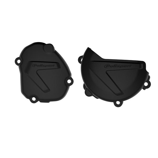 POLISPORT 点火离合边盖 黑 YAM