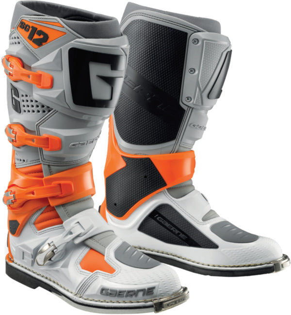Gaerne 骑行靴 SG-12 Motocross Boots Grey/White/Orange
