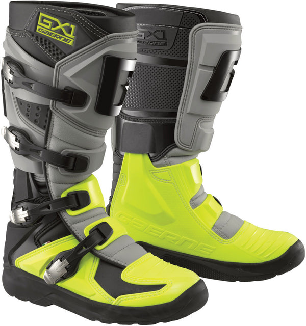 Gaerne GX-1 Evo Light-Welt Motocross Boots MX Black/Grey/Yellow