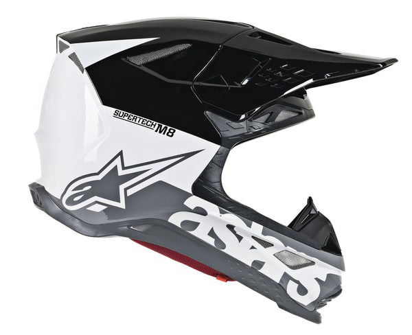 ALPINESTARS ALPINESTARS M8 头盔 Supertech M8 Radium Helmet White/Black/Grey Gloss M-8
