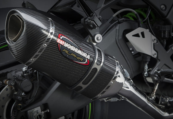 YOSHIMURA 排气管 EXHAUST RACE ALPHA-T 3QTR SLIP-ON SS-CF-CF