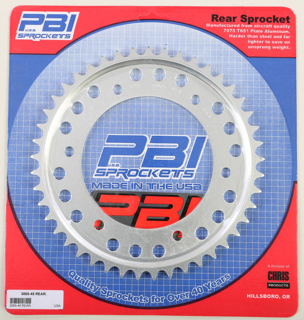 PBI 链轮 REAR SPROCKET ALUMINUM 45T-530 HON