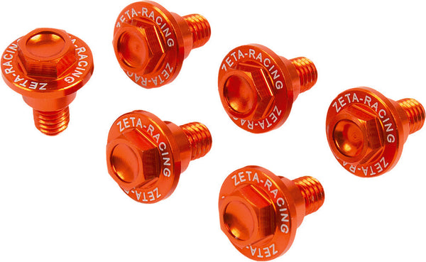 Zeta 前减震螺丝 KTM/Husqvarna/Husaberg Fork Guard Bolt KTM Orange