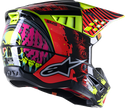 ALPINESTARS 头盔 S-M5 Solar Flare Helmet Black/Red/Fluorescent Yellow