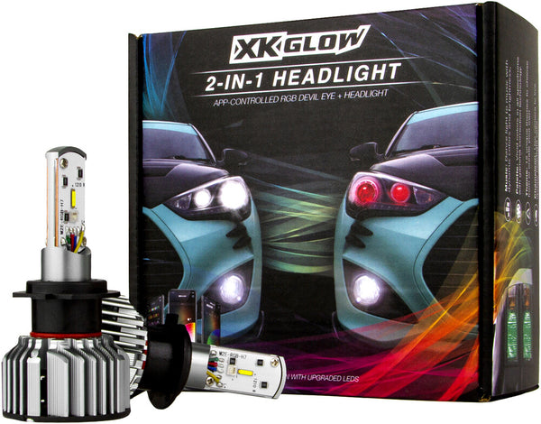 XK GLOW 照明 H4 LED RGB Bulb Kit