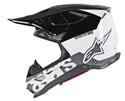 ALPINESTARS ALPINESTARS M8 头盔 Supertech M8 Radium Helmet White/Black/Grey Gloss M-8