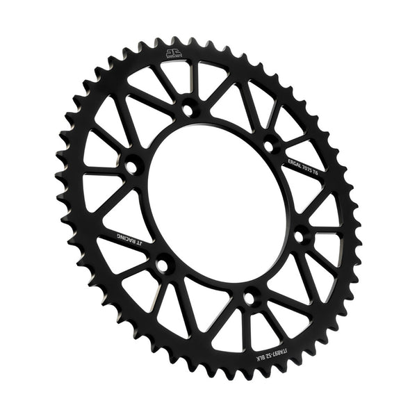 JT 链轮 REAR RACELITE SPROCKET ALUM 52T-520 黑 HUS/HUSQ/KTM