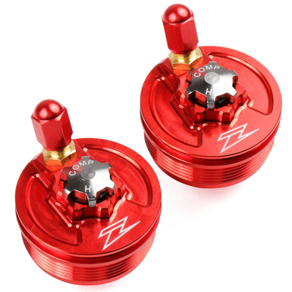 ZETA 避震 FRONT FORK TOP CAP 红