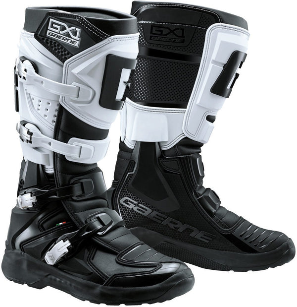 Gaerne GX-1 Evo Light-Welt Motocross Boots MX Black/White