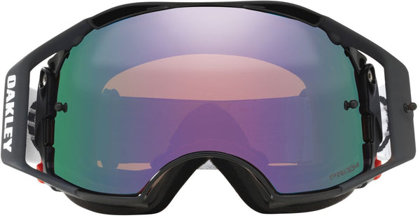 Oakley Airbrake Jet Black Prizm Jade Iridium Motocross Goggles