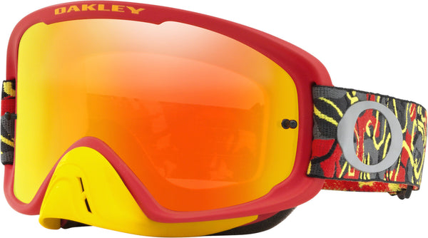 Oakley O Frame 2.0 Camo Vine Motocross Goggles Red/Yellow