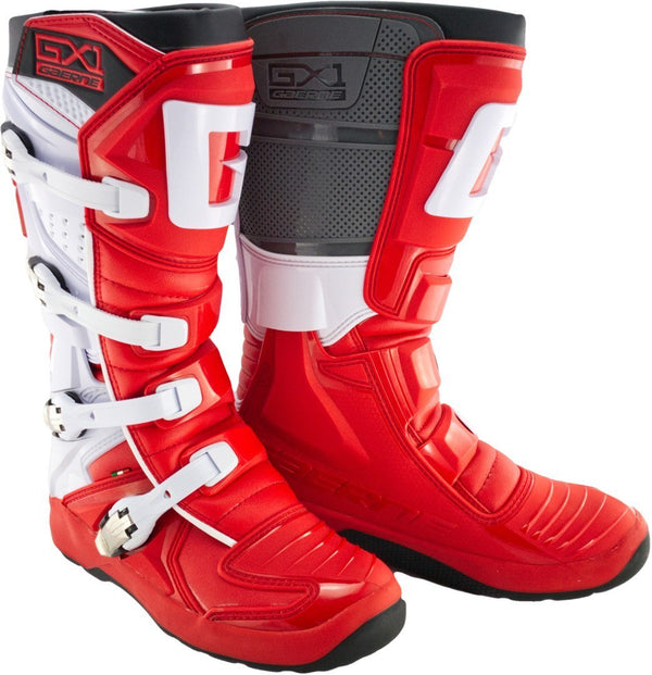 Gaerne GX-1 Evo Light-Welt Motocross Boots MX Red/White