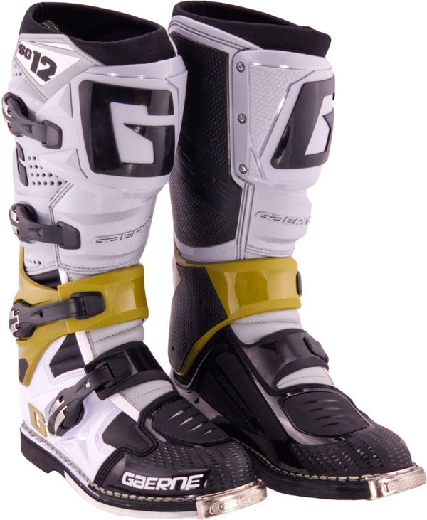 Gaerne 骑行靴 SG-12 Motocross Boots White/Yellow