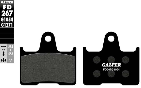 GALFER 刹车片 SEMI METALLIC FD267G1054