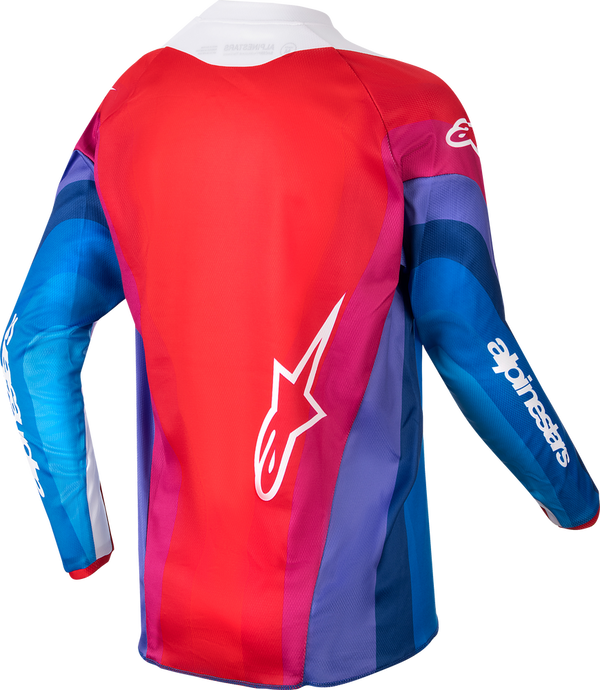 Alpinestars 青少年款 骑行衣 Youth Racer Pneuma Jersey Youth Blue/Mars Red/White