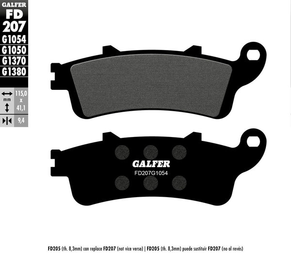 GALFER 刹车片 SEMI METALLIC FD207G1054