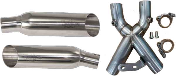VOODOO 排气管 SHORTY DUAL MUFFLER POLISHED BUSA