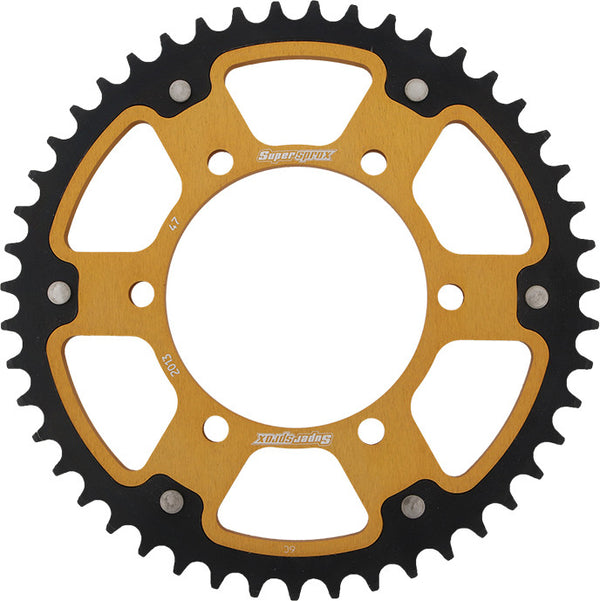 SUPERSPROX 链轮 REAR STEALTH SPROCKET ALU/STL 47T-520 GLD TRI