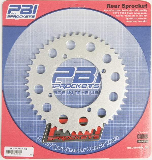 PBI 链轮 REAR SPROCKET ALUMINUM 49T-420 KAW/SUZ
