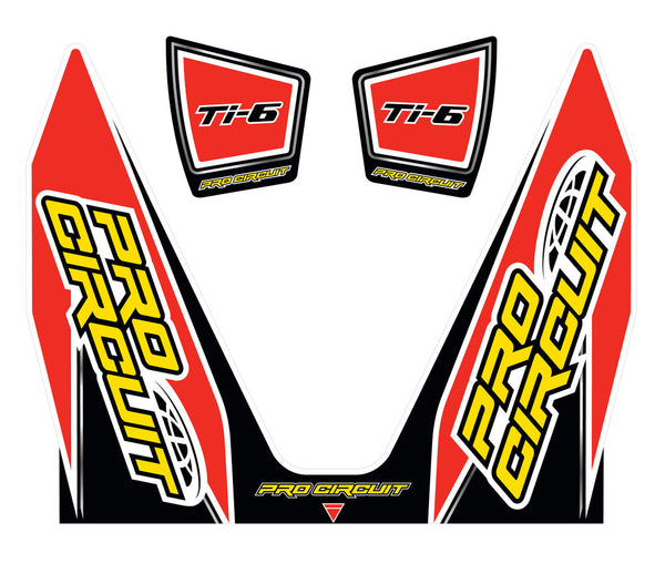 PRO CIRCUIT 贴花/贴纸 Muffler Sticker Kit