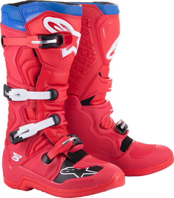 Alpinestars 骑行鞋 Tech 5 Boots Bright Red/Dark Red/Alpine Blue