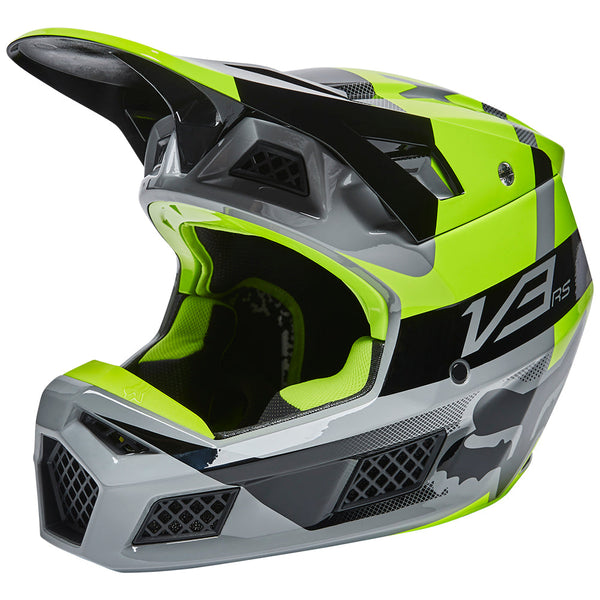FOX 头盔 V3 RS Riet Helmet ECE [亮黄]