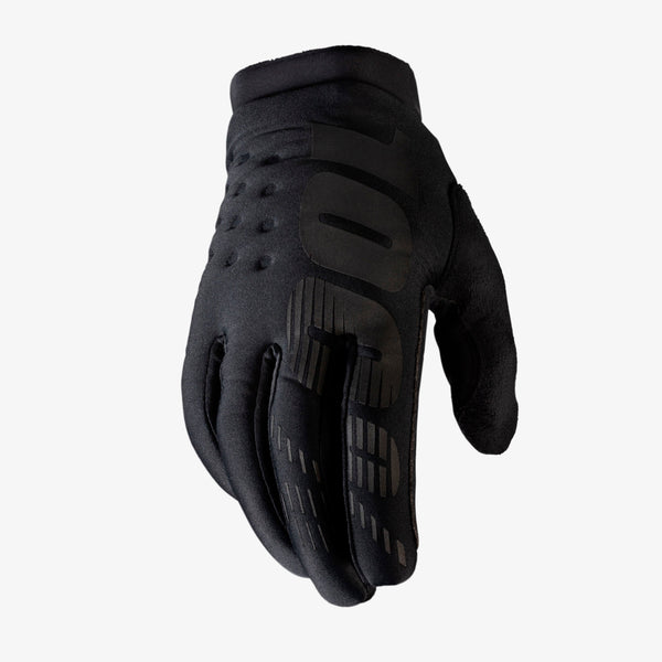 100% BRISKER Glove - 黑/黑