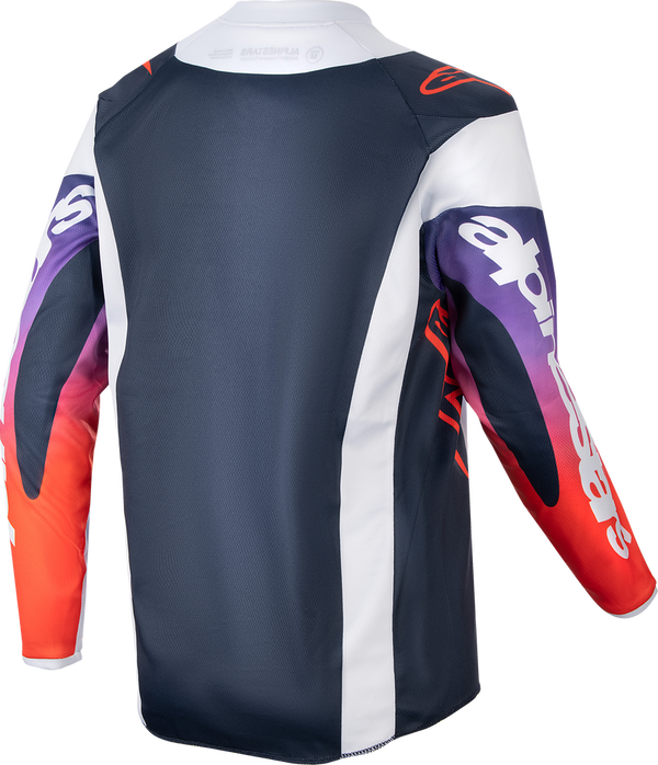 Alpinestars 青少年款 骑行衣 Youth Racer Hoen Jersey Youth Light Grey/Hot Orange/Black